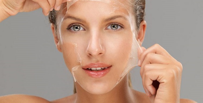 Tratamento de rejuvenescimento da pele com peeling químico Tratamento de rejuvenescimento da pele com peeling químico